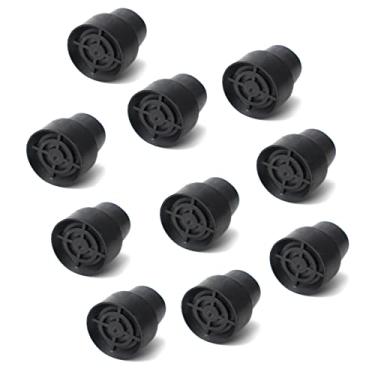 Imagem de BEITESI Pontas de substituição para mini trampolim para perna de trampolim, tampas de perna de cadeira substituídas por tampas de borracha para mini trampolim (preto) (pacote com 10)