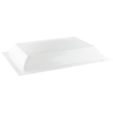 Imagem de RecPro Cúpula externa de claraboia RV | Claraboia externa universal 35.6 cm x 56 cm (branca)