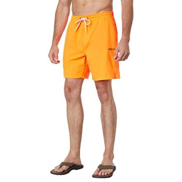 Imagem de Hurley MWS0006850H800S Explore H2O-Dri Trek II Shorts de 44,5 cm totalmente laranja SM (cintura 76-78,7 cm) totalmente laranja P