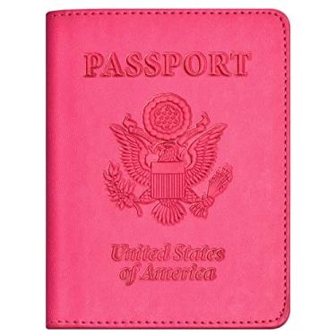 Imagem de Combo de porta-cartão de passaporte e vacina, porta-passaporte com compartimento para cartão de vacina, carteira de passaporte, capa de passaporte, capa de passaporte, suporte de passaporte para