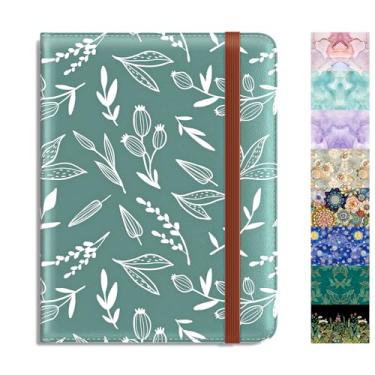 Imagem de Rimilak Porta-passaporte, carteira de passaporte com bloqueio de RFID com janela transparente para passagem aérea, protetor organizador de documentos de viagem de couro para mulheres e homens, Folhas