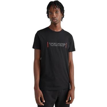 Imagem de Camiseta Tommy Hilfiger Text Bar Corp Masculina-Masculino