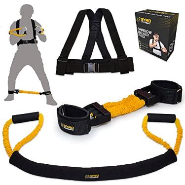 Imagem de GYRO FITNESS | Shadow Boxer Pro | Conjunto de faixas de resistência de boxe para boxe sombra, vem com punhos no tornozelo | Adição ideal para o seu equipamento de boxe doméstico