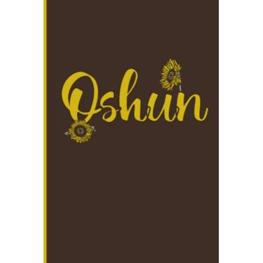 Imagem de Oshun: Diário forrado em branco. Caderno Orisha para os seguidores de Ochun ou pessoas iorubás que amam as crenças espirituais africanas. Este espírito africano protegerá você.