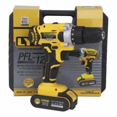 Imagem de Parafusadeira 12v 1350 Rpm Com Carregador Bateria Maleta E Bits Pfl-12si Lynus