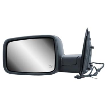 Imagem de Retrovisor de porta do lado esquerdo do motorista dobrável manual com sensor de temperatura texturizado para Ram 1500 2014-2018, 1500 Classic 2019-2022, 2500 2013-2018