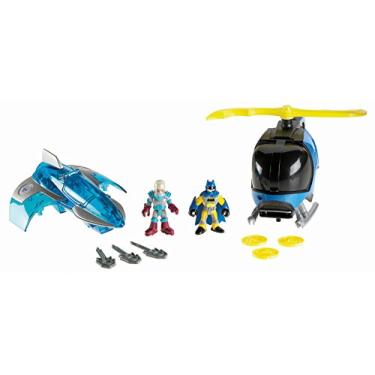 Imagem de Fisher-Price Imaginext DC Super Friends, Bat Copter & Mr. Freeze Jet