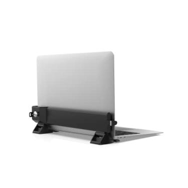 Imagem de Suporte dobrável para laptop – Suporte de mesa dobrável para laptop de segurança que prende laptops com cabo e mecanismo de bloqueio de chave (LT-LFSDM)