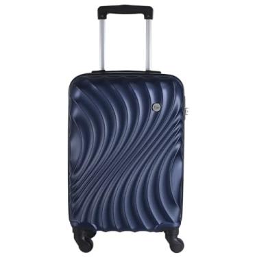 Imagem de Mala De Viagem Bordo Avalon Rodas De Giro 360° Material ABS (Azul)