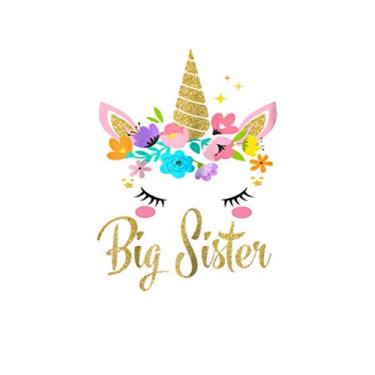 Imagem de Unicorn Big Sister: Cute Unicorn Big Sister Funny Princess Unicorn Birthday Gift Journal 100 Pages, 6 x 9 (15.24 x 22.86 cm), Solt Cover, Matte Finish ( Birthday Themed Lined NotBook )