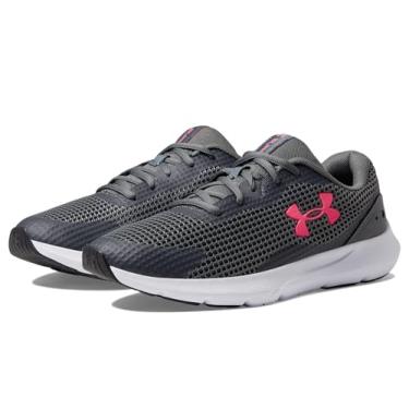 Imagem de Under Armour Tênis de corrida feminino Surge 3, Cinza escuro/Cerise, 38