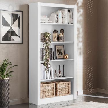 Imagem de Estante Livreiro p/ Livros 5 Prateleiras 96 cm - Escritório Home Office - Demobile
