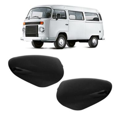 Imagem de Tampa Pé Retrovisor Volkswagen Kombi 98 a 2014 Preto Escolha o Lado - 