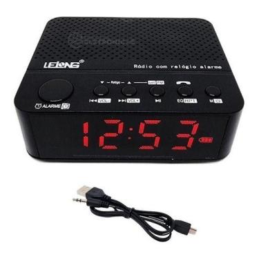Imagem de Rádio Relógio Alarme Digital Fm Bluetooth Função Soneca - Skin Zabom