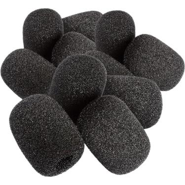 Imagem de 10 peças de substituição de espuma Black Parrott B350 para BlueParrott B450 B550 C400 S450 B250 B350 fone de ouvido capa de microfone para para-brisas, para-brisas e filtros pop, acessórios