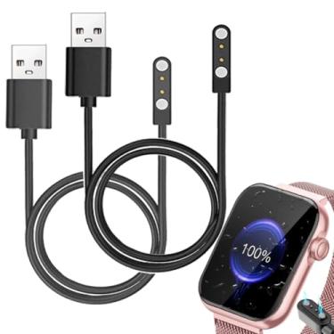 Imagem de smaate Cabos para relógio inteligente compatíveis com smartwatch AKUMAKA G39 de 4,7 cm, pacote com 2