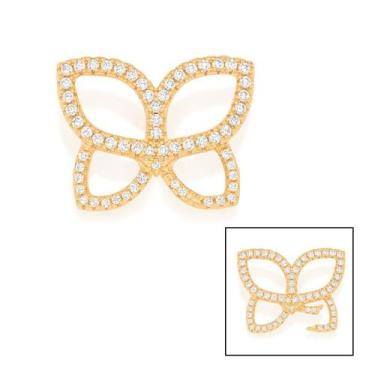 Imagem de Pingente  banhado ouro 3x 24k 18k e 22k feminino fecho borboleta crave