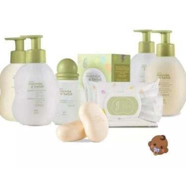 Imagem de Kit Natura mamãe e bebê maternidade completo para higiene e cuidados c