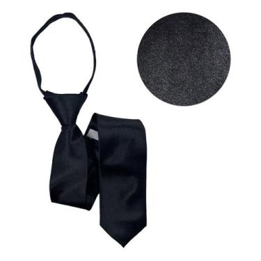 Imagem de Gravata Masculina Adulto Com Ziper Lisa Nó Pronto Casamento - Rpires, 