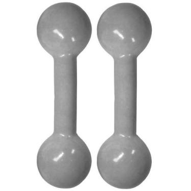 Imagem de Par de Halteres de 1 kg Revestido - Pesos Academia Para Treino de Musc