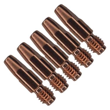 Imagem de Kit 5 Bico Contato Curto Solda Tocha Mig Mag 1,60mm X 30mm M8