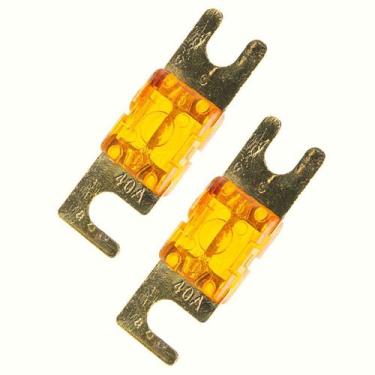Imagem de Kit 2 Unidades Fusível Mini Midi Faca Modelo Anl Banhado a Ouro Reforç