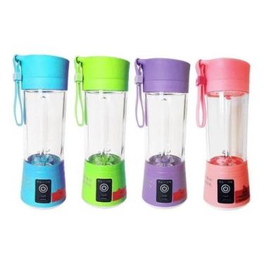 Imagem de Mini Liquidificador Portátil Juice Shake Cup Usb 380m, VERDE