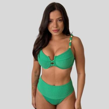 Imagem de Biquíni Hot Pants Faixa Meia Taça Retrô Bali - Califórnia Brasil, Cane