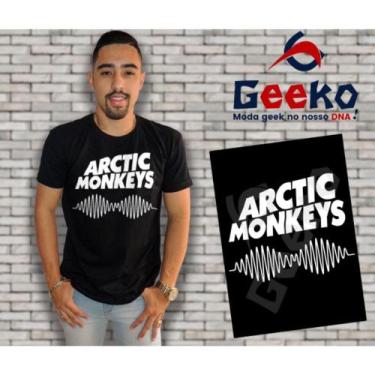 Imagem de Camiseta Arctic Monkeys Indie Alternativo Rock Geeko, Preto gola carec