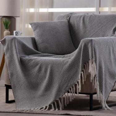 Imagem de Manta Decorativa Para Sofá Boho Hebrom Tabaco - FASTLAR, 140x150cm