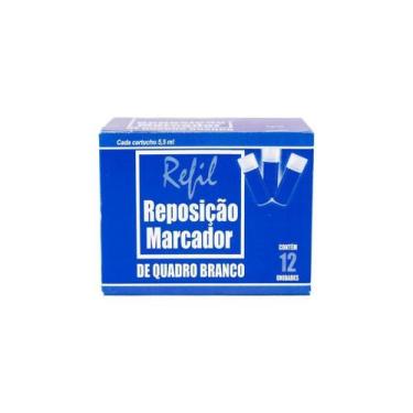 Imagem de Refil Pincel Marcador Quadro Branco Vboard Master 12Un ul - Carinon Mi