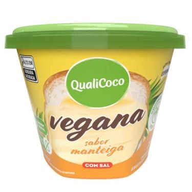 Imagem de Manteiga de Coco Vegana Com Sal Qualicoco 200g (12 potes)