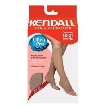 Imagem de Meia 3/4 Media Compressão Sem Ponteira 18-21Mmhg Kendall , Castanho, P