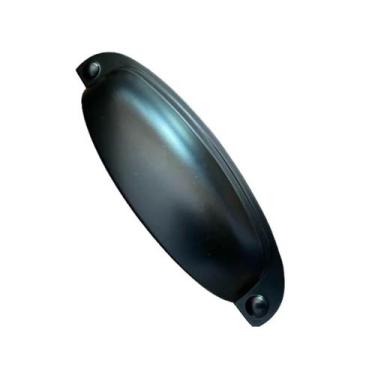 Imagem de Puxador Concha Provençal 96mm Preto Fosco - Renna