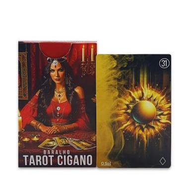 Imagem de Baralho Tarot Cigano Espiritual 36 Cartas Tarô c/ Manual - Flash