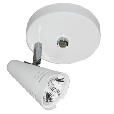 Imagem de Spot Base Lince Aco Regulavel Base Gu-10 1 Lamp. Max. 50w Branco - Hom
