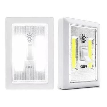Imagem de Luminária Interruptor De Luz Led A Pilha Para Armário Parede - Spmilk