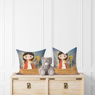 Imagem de Kit 2 Almofadas com Enchimento Infantil Santa Cecilia - Core Decore