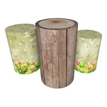 Imagem de Trio Capas De Cilindro C/ Elástico Casa De Boneca - Fadrix