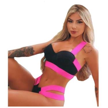Imagem de Biquini Neon Tiras Grossa Modelo Das Gringas Fio Duplo - Bea fashion, 