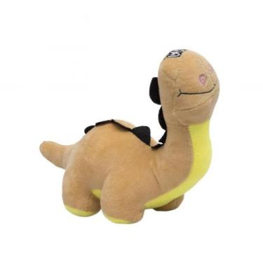 Imagem de Bicho de Pelúcia Dinossauro Lilás 21cm 1 Unidade - S2 TOYS, Bege