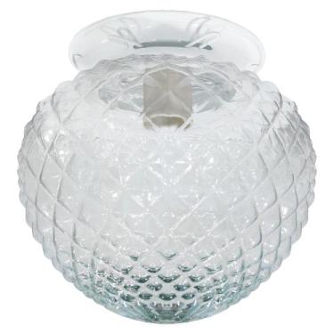 Imagem de Plafon Aluminio Branco Coracao Bico de Jaca Medio Transparen - CM GLAS