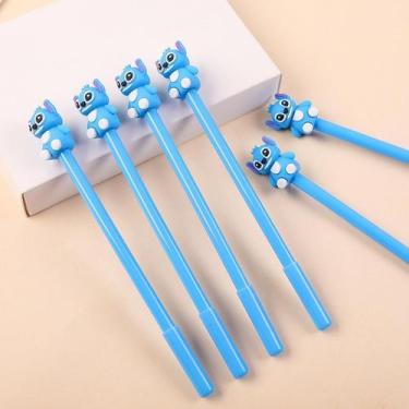 Imagem de Caneta Gel 0.5mm Stitch Ponta Agulha Extra Fina Divertida Kwaii Escrit
