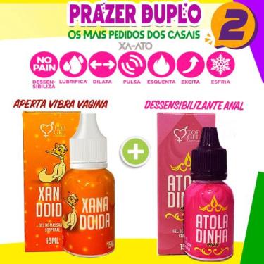 Imagem de Kit sex shop Double Produtos eróticos full Topgell lubrificante  xa at