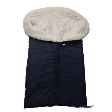Imagem de Porta Bebe Saco de Dormir Bebê Percal 100% Algodão - Mudan Baby, Marin