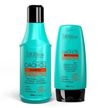 Imagem de Kit Cachos Shampoo e Creme de Pentear Forever Liss - Forever Liss Prof