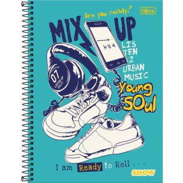 Imagem de Caderno 16X1 Capa Dura SHOW 256 Folhas Masculino Pacote com 2 - Tilibr