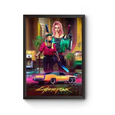 Imagem de Quadro Arte Cyberpunk 2077 Style Over Substance Poster - Fanarte
