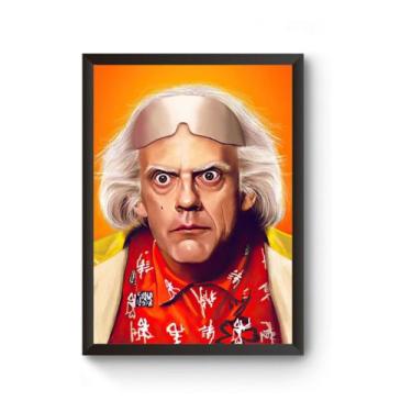 Imagem de Quadro Arte Dr Brown De Volta Para O Futuro Poster - Fanarte