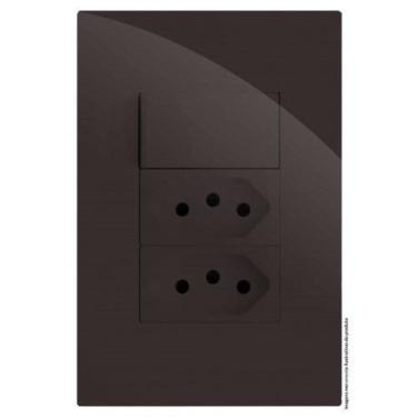 Imagem de Kit Interruptor Simples Tomada Dupla 10 A 4 X2 Brg11340-9 Ch